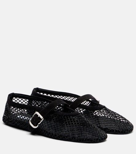 Embellished fishnet ballet flats - Alaia - Modalova