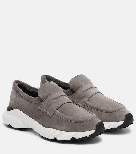 Mocassini in pelle con shearling - Tod's - Modalova