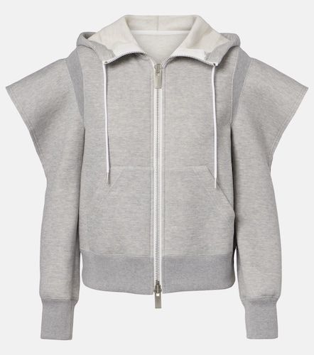 Sudadera en mezcla de algodón con aberturas - Sacai - Modalova