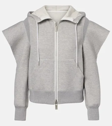 Sudadera en mezcla de algodón con aberturas - Sacai - Modalova