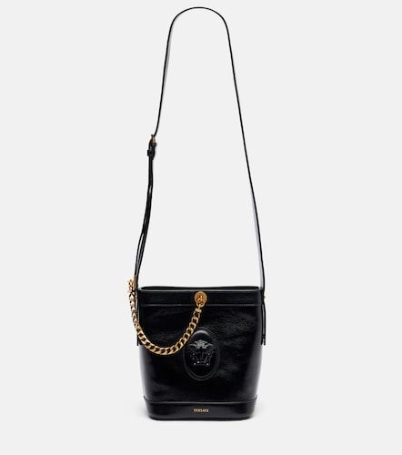 Medusa Mini leather bucket bag - Versace - Modalova