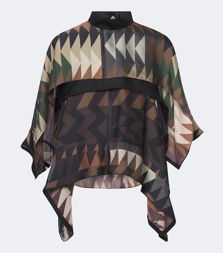Sacai Top de satén estampado - Sacai - Modalova