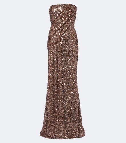 Abito lungo bustier senza spalline - Elie Saab - Modalova