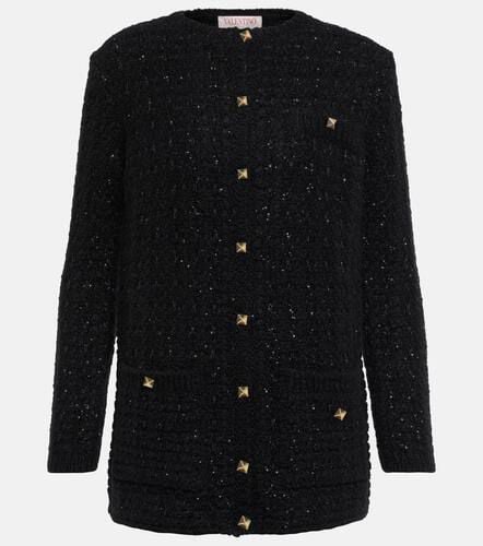 Sequined mohair-blend cardigan - Valentino - Modalova