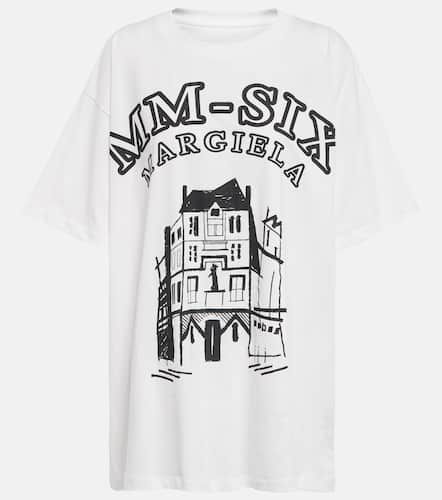 Bedrucktes T-Shirt aus Baumwoll-Jersey - MM6 Maison Margiela - Modalova