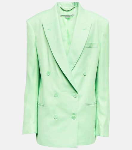 Blazer doppiopetto in misto lino - Stella McCartney - Modalova