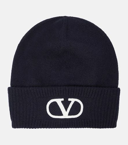 Valentino VLogo virgin wool beanie - Valentino - Modalova