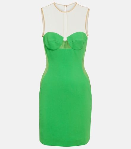 Mesh-paneled crepe minidress - Stella McCartney - Modalova