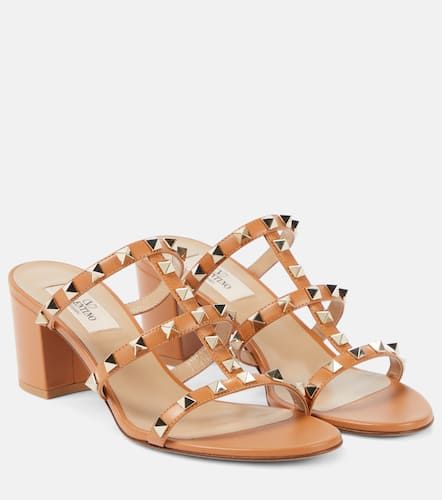 Sandalen Rockstud 60 aus Leder - Valentino Garavani - Modalova