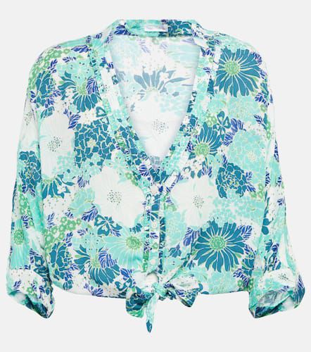 Azia floral satin shirt - Poupette St Barth - Modalova