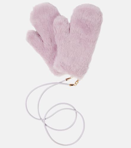 Max Mara Ombrato teddy mittens - Max Mara - Modalova