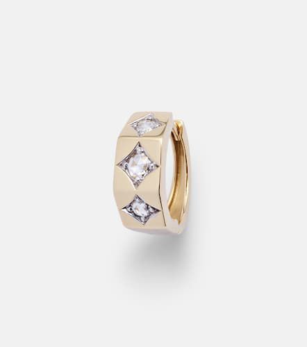 Einzelner Ohrring Ecrou Medium aus 18kt Gelbgold mit Diamanten - Marie Lichtenberg - Modalova