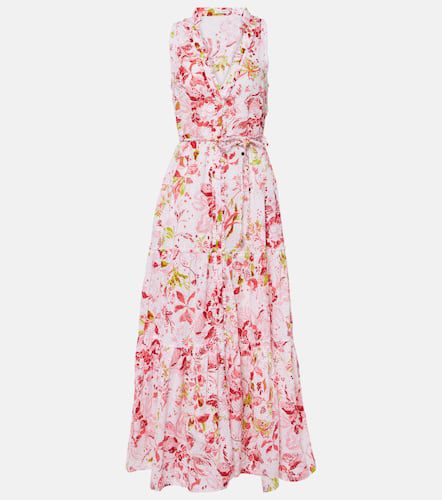 Nana floral tiered cotton maxi dress - Poupette St Barth - Modalova