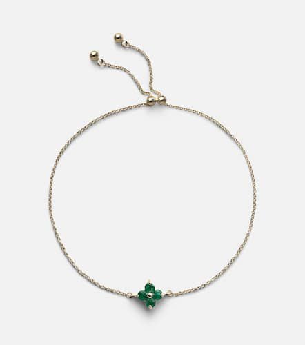 Luckiest Clover 10kt gold bracelet with emerald - Stone and Strand - Modalova