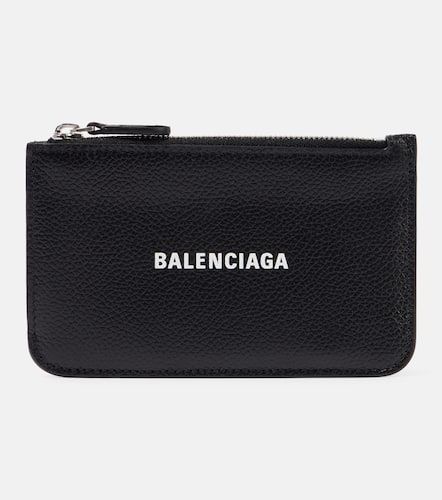 Balenciaga Logo leather card holder - Balenciaga - Modalova