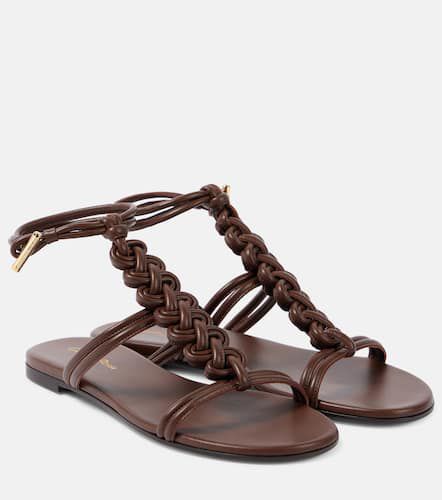 Capua braided leather sandals - Gianvito Rossi - Modalova