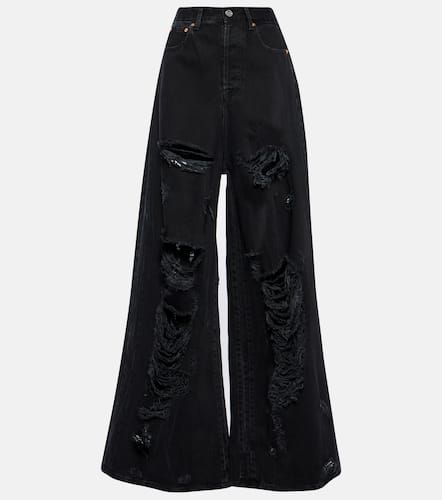 Vetements Distressed wide-leg jeans - Vetements - Modalova