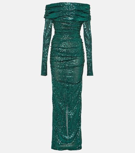 Abito lungo off-shoulder con paillettes - Dolce&Gabbana - Modalova