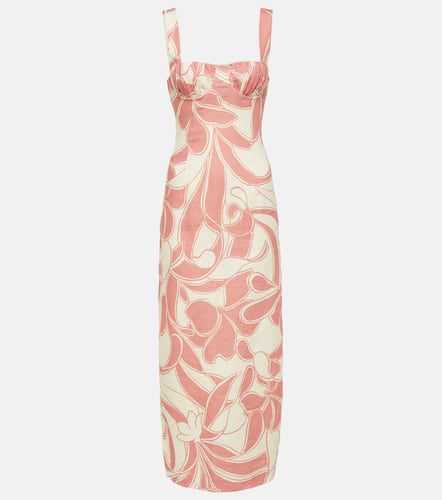 Belletto printed linen midi dress - SIR - Modalova