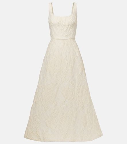 Abito lungo in jacquard - Monique Lhuillier - Modalova