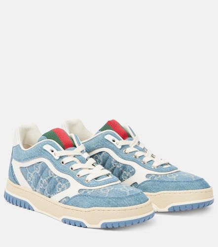 Gucci Re-Web denim sneakers - Gucci - Modalova
