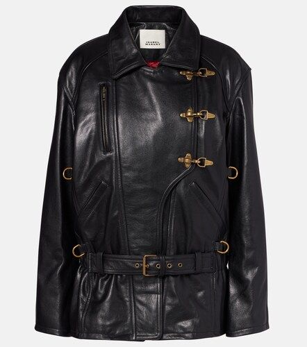 Giacca Caitlyn in pelle con cintura - Isabel Marant - Modalova