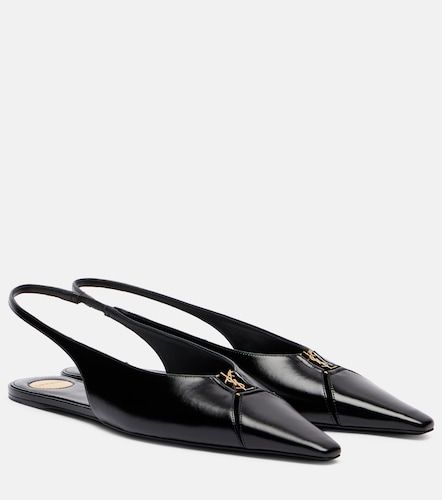 Bailarinas destalonadas Babylone de piel - Saint Laurent - Modalova