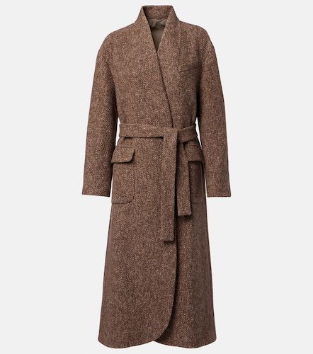 Belted wool and cashmere overcoat - Brunello Cucinelli - Modalova