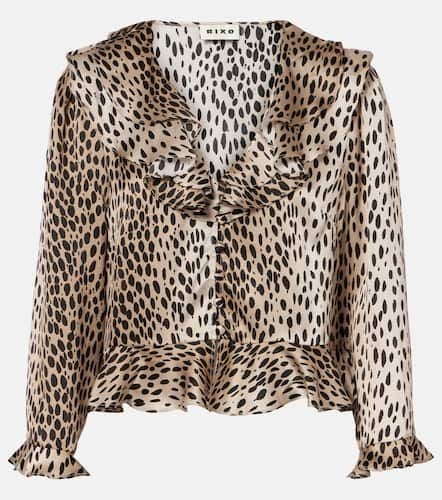 Atlas leopard-print silk blouse - Rixo - Modalova