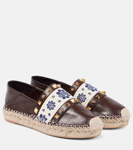 Espadrillas Country Rockstud in pelle - Valentino Garavani - Modalova