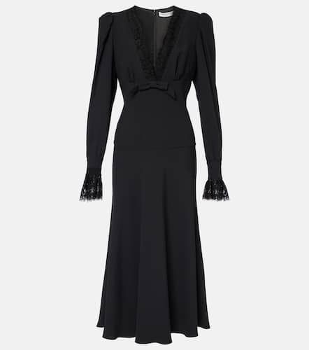 Envers lace-trimmed satin midi dress - Alessandra Rich - Modalova