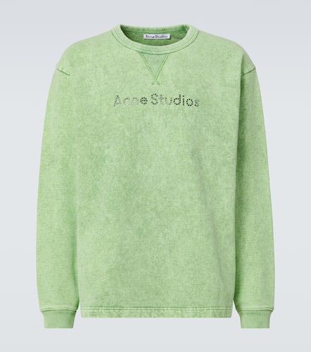 Logo cotton jersey sweatshirt - Acne Studios - Modalova