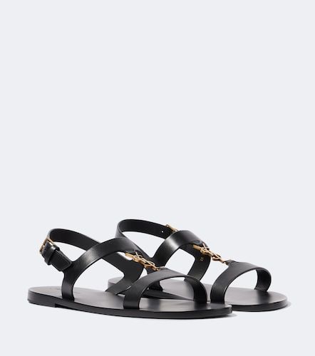 Cassandre leather sandals - Saint Laurent - Modalova