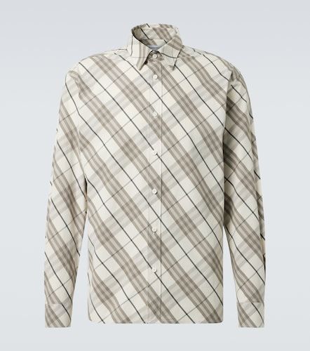 Sobrecamisa de algodón con Check - Burberry - Modalova