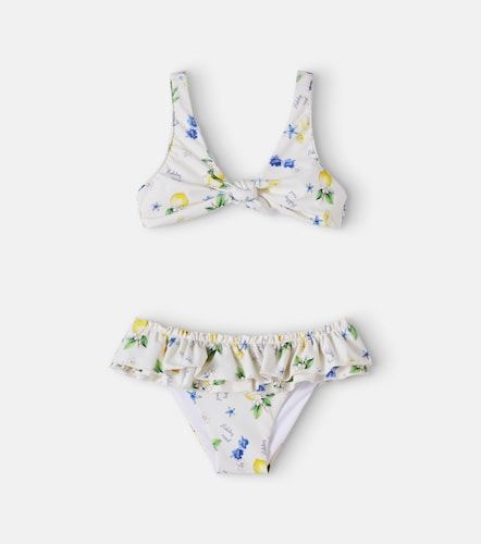 Bikini estampado con volantes - Monnalisa - Modalova