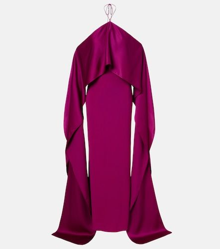 Nan draped crepe cady gown - Taller Marmo - Modalova