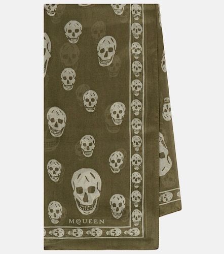 McQueen Skull silk scarf - McQueen - Modalova