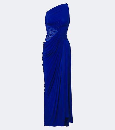 Ruched one-shoulder jersey gown - Alex Perry - Modalova