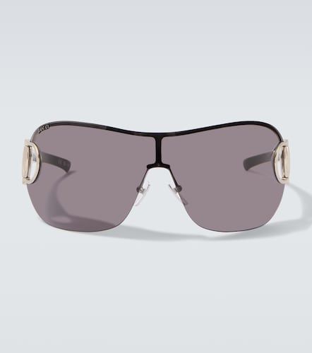 Gucci Sign shield sunglasses - Gucci - Modalova