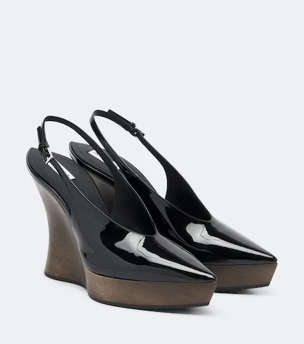 Patent leather wedge slingback clogs - Alaia - Modalova