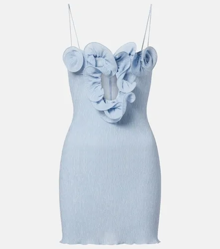 Ruffled crepe minidress - Magda Butrym - Modalova