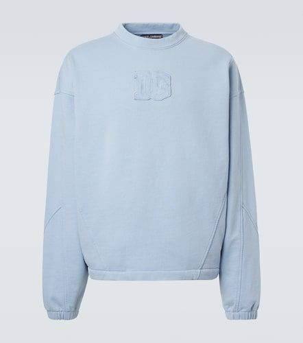 Sudadera de jersey de algodón con DG - Dolce&Gabbana - Modalova