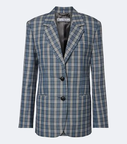 Plaid wool mouline blazer - Acne Studios - Modalova