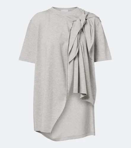 Top asimétrico de jersey de algodón drapeado - Stella McCartney - Modalova