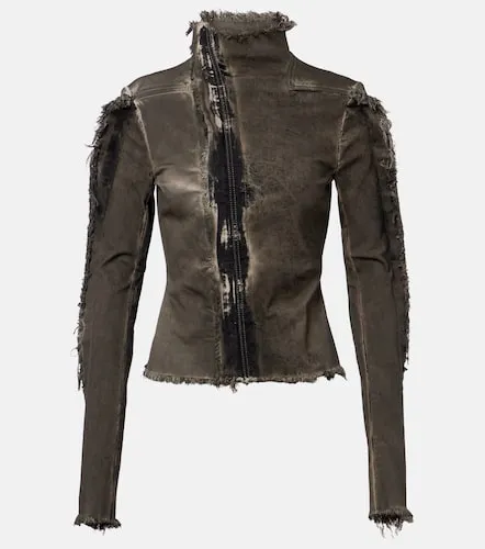 Gary distressed denim jacket - Rick Owens - Modalova