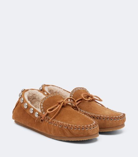 Fitza shearling-lined suede loafers - Isabel Marant - Modalova