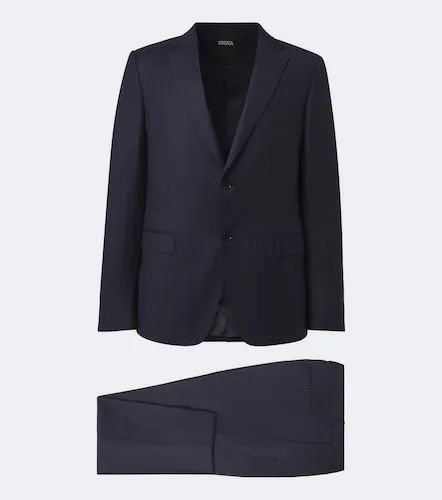 Traje de lana con raya diplomática - Zegna - Modalova