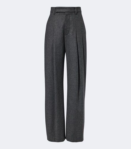 Pantaloni a gamba larga in lana e cashmere - Brunello Cucinelli - Modalova