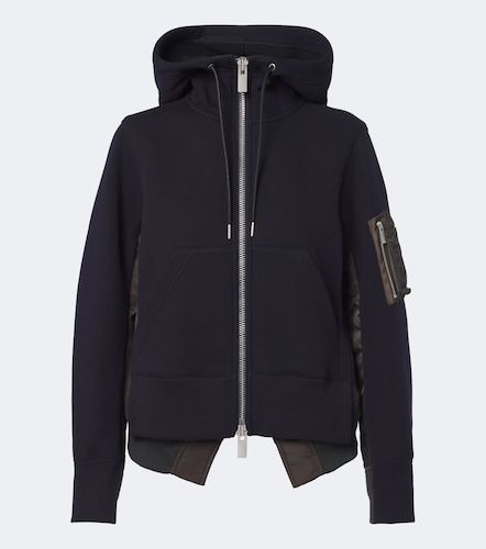 Sudadera con capucha en mezcla de algodón - Sacai - Modalova