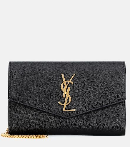 Uptown leather wallet on chain - Saint Laurent - Modalova